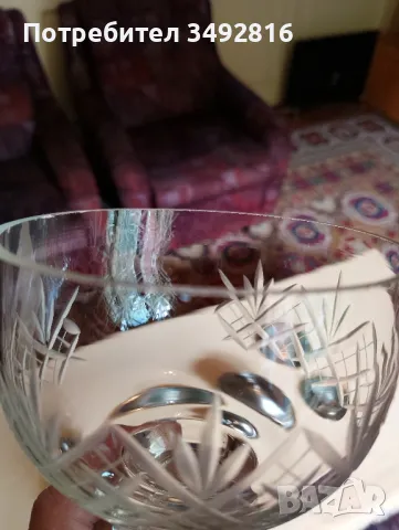 Две кристални ритуални чаши, снимка 4 - Антикварни и старинни предмети - 50168336