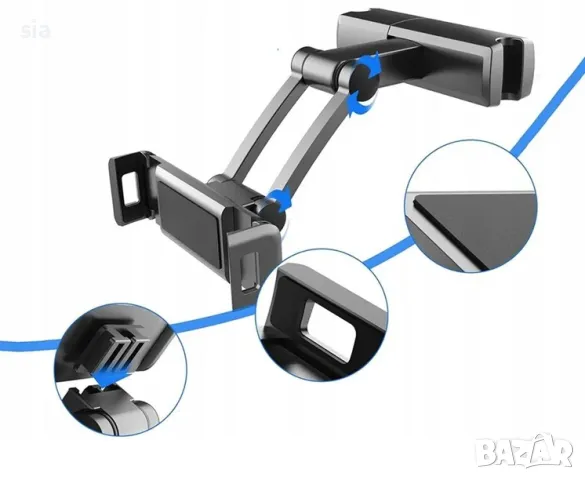Стойка за таблет за кола, за подглавника, облегалката за глава, снимка 2 - Аксесоари и консумативи - 49723019