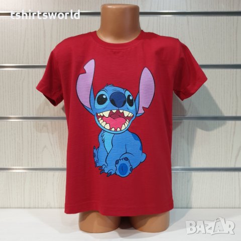 Нова детска тениска с дигитален печат Стич (Stitch), снимка 6 - Детски тениски и потници - 37494684