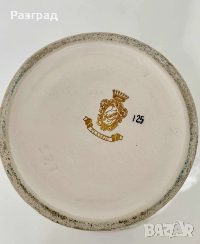 Винтидж порцеланова амфора / ваза с капак, снимка 9 - Вази - 52444420