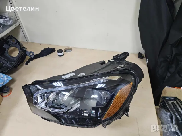 Ляв фар Mercedes W167 GLS USA  lqv far мерцедес ГЛС 167, снимка 6 - Части - 49442674