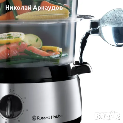 Уред за готвене на пара Russell Hobbs Cook Home, снимка 2 - Уреди за готвене на пара - 49727033