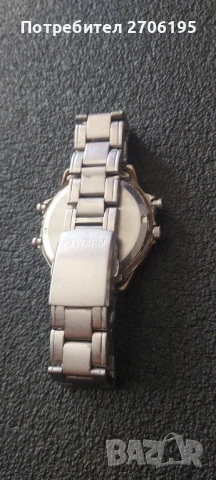 Мъжки часовник Citizen C 480-314751 K с дигитален алармен механизъм WR 100, хронограф, снимка 7 - Мъжки - 51316879