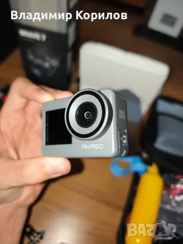 Екшън камера Akaso Brave 7 dual battery pack + комплект с всякакви приставки..., снимка 2 - Камери - 56054710