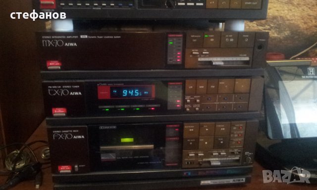 Музикална система грамофон AIWA LX-70, усилвател AIWA MX-70, тунер AIWA TX-70,дек AIWA FX-70, снимка 2 - Аудиосистеми - 33907039