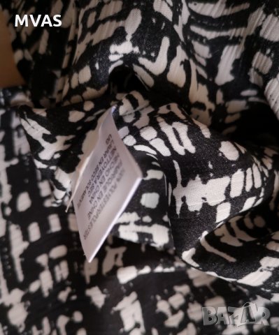 Нова официална блуза с жабо черно бяла S, снимка 4 - Ризи - 29325029