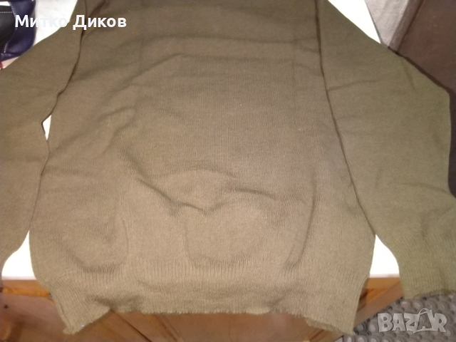 Военен ловен пуловер 50% вълна 50% пан нов Шина Андреева Баните размер М, снимка 8 - Екипировка - 44736967