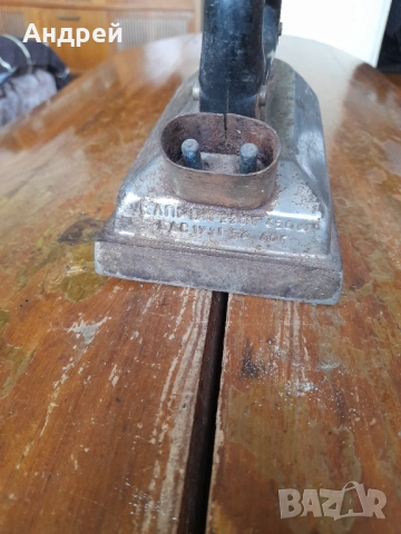 Стара електрическа ютия #7, снимка 5 - Антикварни и старинни предмети - 54345779