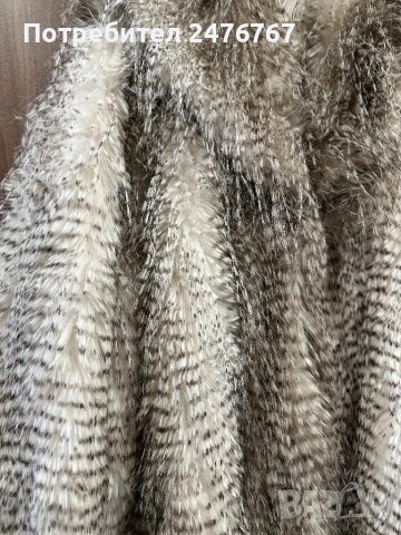 Ново дълго палто от еко косъм 4XL, снимка 3 - Палта, манта - 53041794