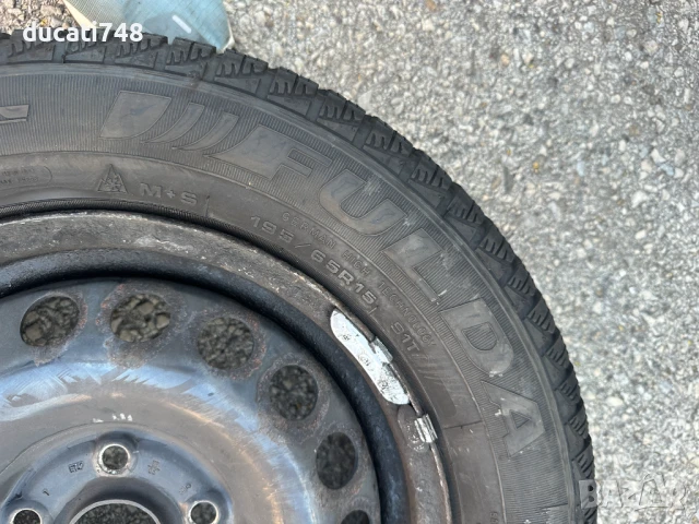 4бр. зимни гуми 195/65/15 - Fulda Montero 3, снимка 5 - Гуми и джанти - 50785140