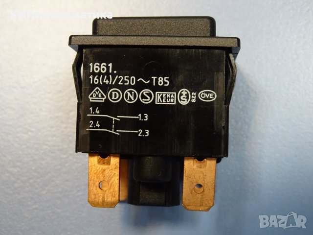 Бутон задържащ MARQUARDT 1661 push-button switch, снимка 5 - Резервни части за машини - 38281612