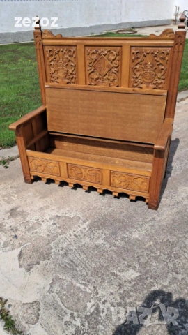 Пейка с ракла Готика, снимка 3 - Дивани и мека мебел - 54261875