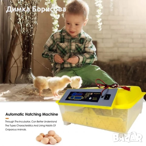 Напълно автоматичен инкубатор за 48 яйца., снимка 1