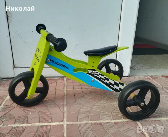 -40% HUDORA 2-в-1 дървен балансиращ велосипед и триколка, снимка 7 - Велосипеди - 50497693