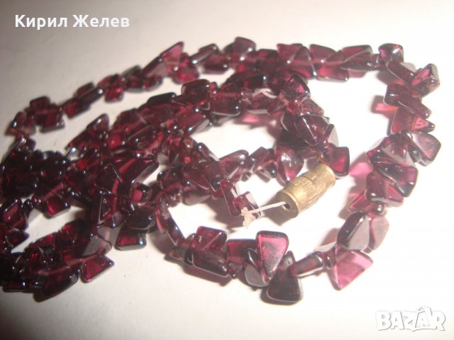 КОЛИЕ Натурален ГРАНАТ ВИОЛЕТ ОТТЕНЪК СТАР АРТ ГЕРДАН от БЛАГОРОДНИ КАМЪНИ 14994, снимка 12 - Колиета, медальони, синджири - 30665941