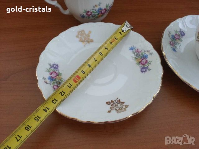Немски порцелан чашки с чинийки, снимка 3 - Антикварни и старинни предмети - 31205261