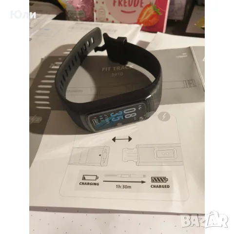 Фитнес гривна HAMA Fit Track 3910, 1.05” LCD, Пулс, Калории, Кислород в кръвта, Черен