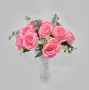 Изкуствени букети с рози и евкалиптови листа – Елегантна украса с дълготраен ефект, снимка 10