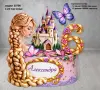 Картонена торта на тема "Рапунцел, снимка 2