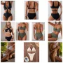 Дамски Бански С 2 Части👙Дамски Бански С Две Части - 3 Налични Цвята Код D2323, снимка 1