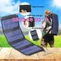 Сгъваем соларен панел 10W, с накрайници за зареждане, сгъваем соларен панел за къмпинг, снимка 1