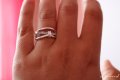 Нежен и елегантен сребърен пръстен - модел R043, снимка 4