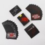 Черни PVC водоустойчиви карти за игра на покер Пластик , снимка 3
