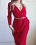 Рокля червена елегантна официална размер S M, снимка 1