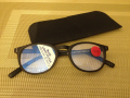 Нови немски очила за четене + 2,5 диоптъра, защита, шарнир, калъф, снимка 1