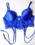 Censored 85D синьо бюстие с вградени жартиери за чорапи., снимка 6
