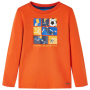 Детска тениска с дълъг ръкав, оранжева, 128(SKU:12707, снимка 1 - Детски Блузи и туники - 44789122