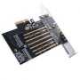 M.2 NVME PCI-Express карта Orico PDM2 32 Gbps/NVMe и до 6Gbps/SATA protocol 4TB, снимка 4