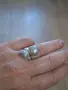 Сребърни и позлатени обеци+пръстен., снимка 3