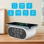 SZ-06 Дигитален LED часовник  Аларма +Безжично Зарядно Будилник, снимка 1