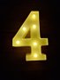 Светеща цифра - 4-ка, снимка 3