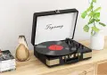 Грамофон Trynnay R610 Куфар с Bluetooth & Вградени Говорители, снимка 1