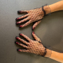 Прозрачни къси ръкавици от черен тюл 3004, снимка 5
