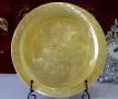 Бронзов поднос,плато,орнаменти,29 см.,600 гр. , снимка 2