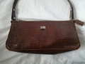 Винтидж италианска чанта за рамо от естествена кожа в кафяв цвят CIAMPI, снимка 2
