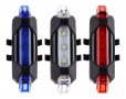 Акумулаторни LED стоп светлини за велосипед, ел. скутер - 3 цвята, снимка 1