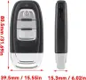Нов 3 бутона корпус ключ За Audi A4 A5 A6 A7 A8 Quattro Q5 Q7, снимка 3