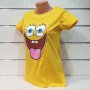 Нова дамска тениска с дигитален печат Спондж боб, снимка 8