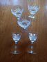 Сервиз от 5 кристални чаши на столче , снимка 2