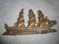 СТАР ОЛОВНА СТАТУЕТКА ФИГУРКА на КОРАБ ВЕТРОХОД ПЛАТНОХОД ЛАКИРАН РЯДЪК за КОЛЕКЦИЯ ДЕКОРАЦИЯ 22736, снимка 13
