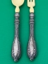 Сребърни прибори за салата със Сло**ва кост. №7507, снимка 3