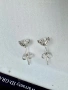 Сребърни обеци с мойсанит (Диамант) 0.5 карата, снимка 7