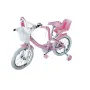 Детски велосипед Dech, 16”, помощни колела, Розов, снимка 1