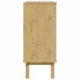 vidaXL Шкаф с чекмеджета OTTA кафяво и сиво 76,5x39,5x90 см бор масив, снимка 7