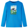 Детска тениска с дълъг ръкав, кобалтовосиньо, 92(SKU:12729, снимка 1 - Детски тениски и потници - 44792721