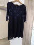 Дантела рокля мастилено синя, снимка 1